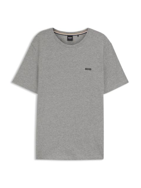 STRETCH-COTTON REGULAR-FIT T-SHIRT WITH LOGO DETAIL