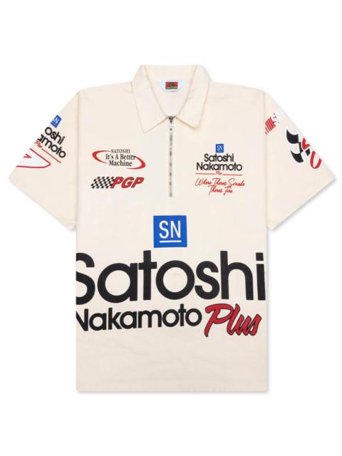 SATOSHI MECHANIC HALF ZIP - VINTAGE CREAM