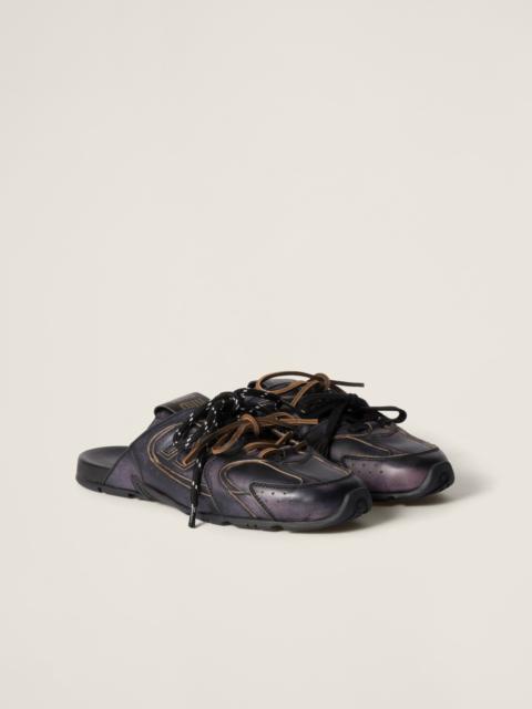 New Balance X Miu Miu 530 SL deco calf leather mules