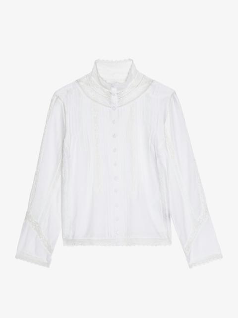 Tano White Lace Dress Shirt