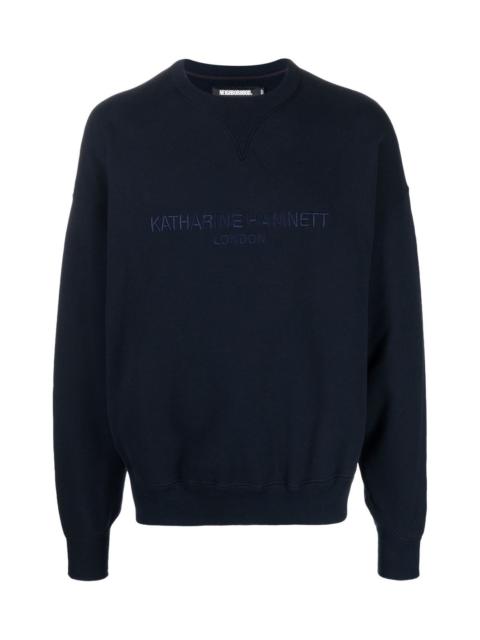 EMBROIDERED-LOGO COTTON SWEATSHIRT