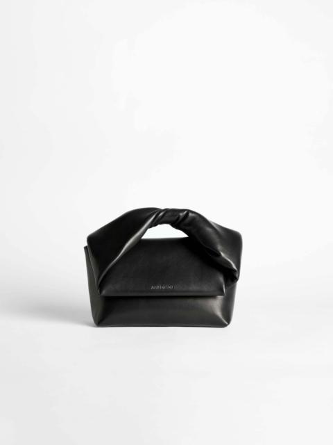 MEDIUM TWISTER BAG IN BLACK LEATHER