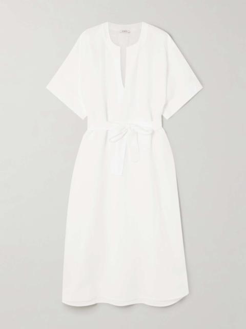 Bibi belted linen kaftan