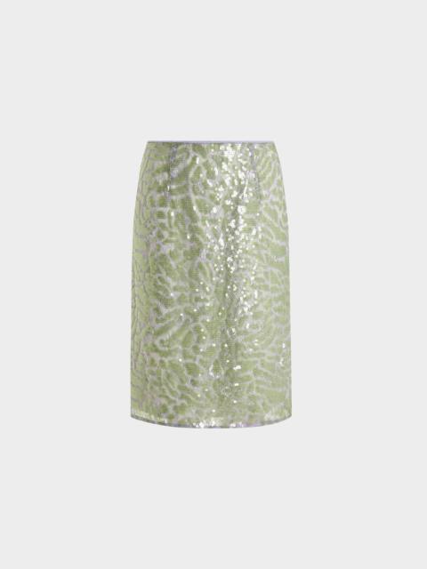 ELICE MIDI SKIRT IN LACE SEQUIN