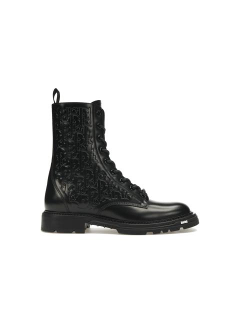 Dior Explorer 2 Boots Black Dior Oblique Embossed