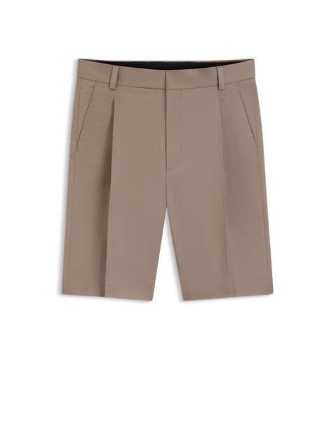 RELAXED-FIT SHORTS IN STRETCH-COTTON TWILL