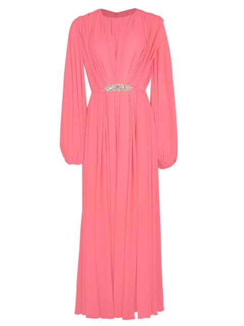 Bubble Sleeve Gown - Stawberry