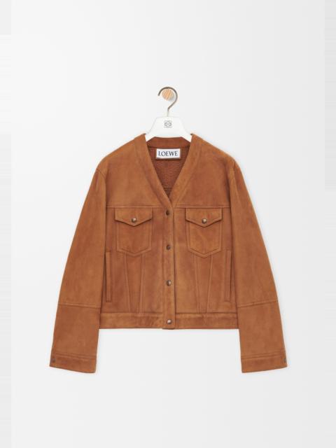 Cardigan in shearling