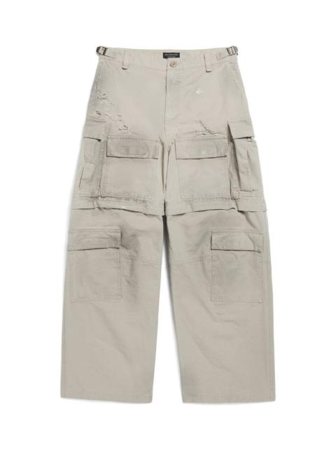 Men's Large Cargo Pants in Beige