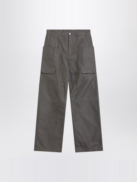 Dust-Colored Cotton-Blend Trousers