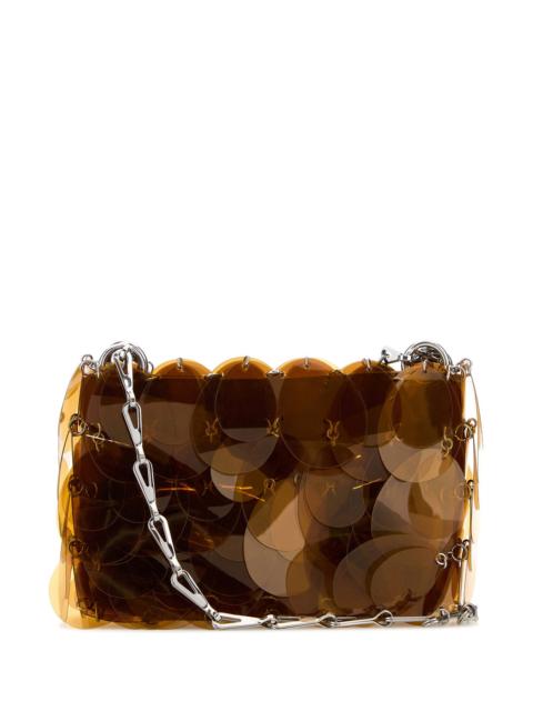 Camel maxi sequins shoulder bag