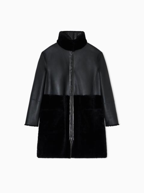 ASV REVERSIBLE COAT IN SPANISH MERINO SHEARLING LAMBSKIN