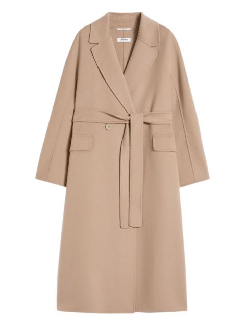 belted notched-lapel coat