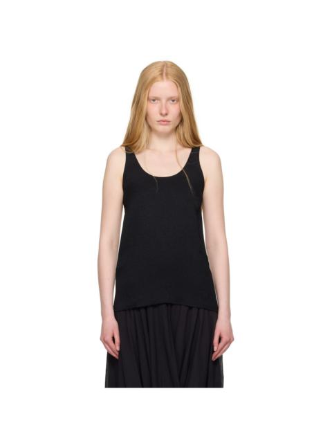 Black Sablé Tank Top