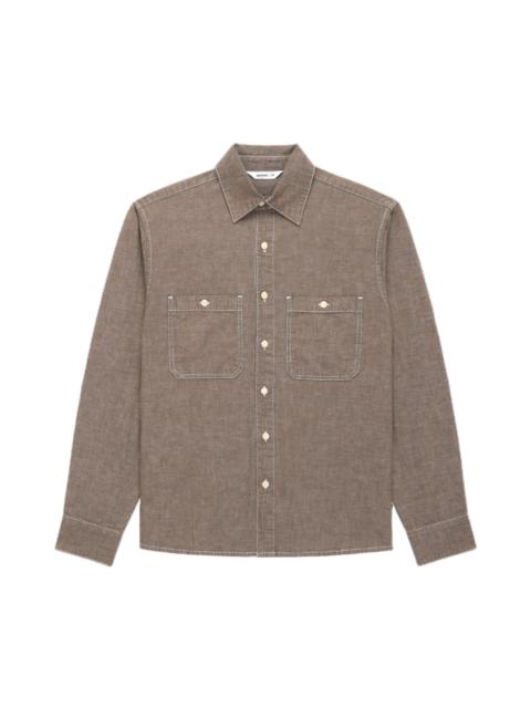 Utility Shirt Brown Chambray