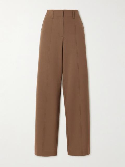 Ames Pleated Twill Barrel-leg Pants