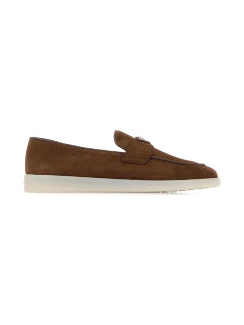 Brown Suede Loafers