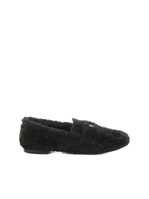 shearling slip-on loafers