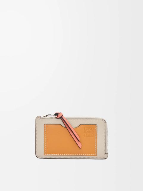 Coin cardholder in soft grained calfskin