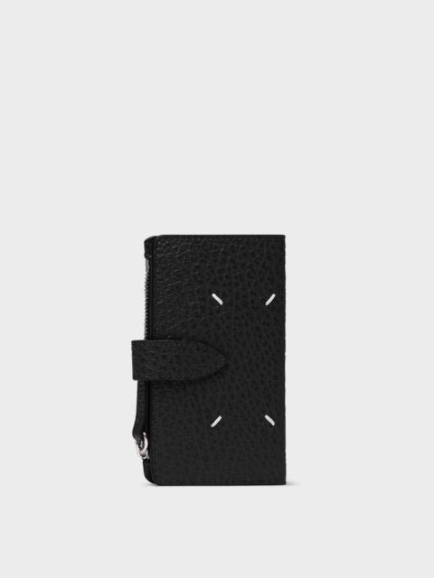 Four stitches zip wallet