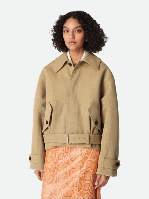 Frissé Cotton Bomber Jacket
