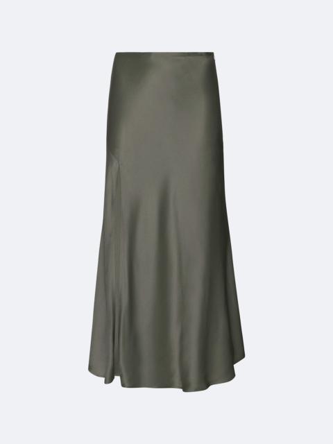 Satin Bias Midi Skirt