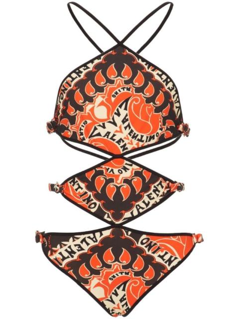 Archive Manifesto cut-out swimsuit