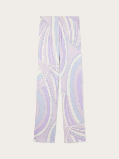 IRIDE PRINT STRAIGHT TROUSERS