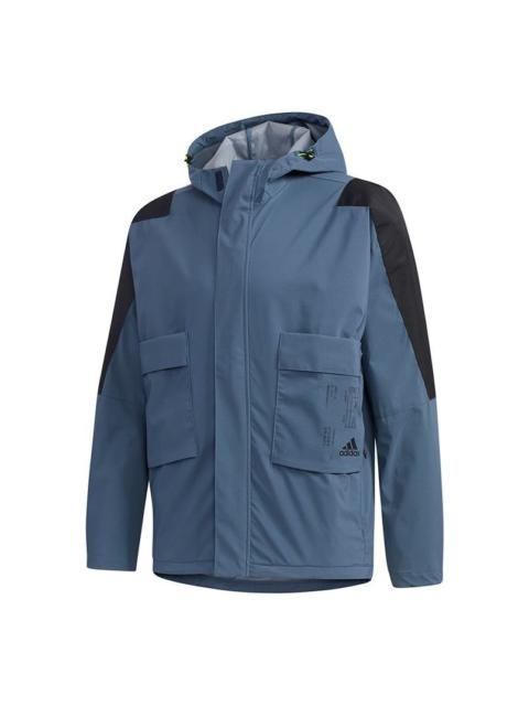 adidas TECH 2L JKT Jacket Men Blue FU6570