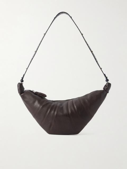 Croissant Medium Studded Textured-leather Shoulder Bag