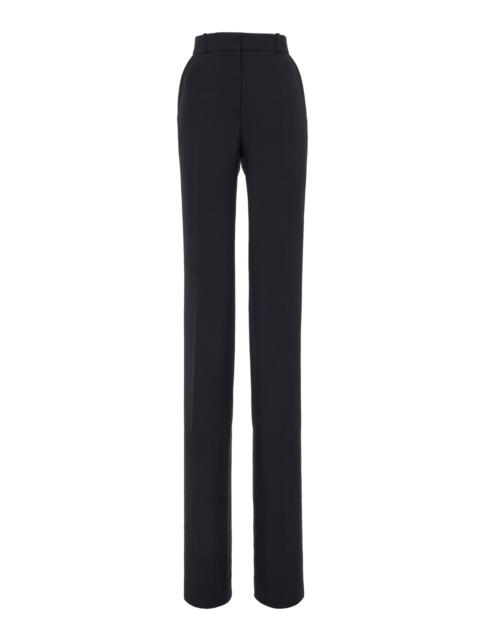 Straight-Leg Trousers black