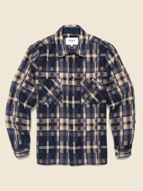 Whiting Overshirt - Glitch Check Natural
