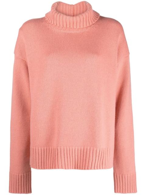 roll-neck loose-fit jumper