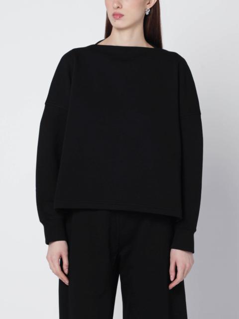 Black cotton sweatshirt