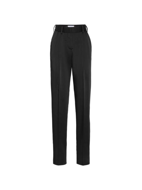 tailored satin trousers