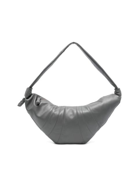 Croissant knot lambskin shoulder bag