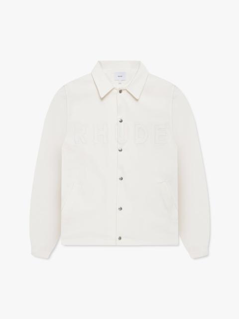 RHUDE LOGO COACHES JACKET