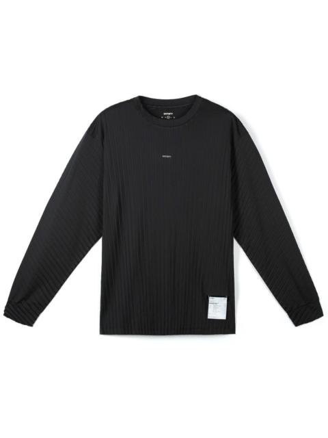 SATISFY | Auralite™ Pleated Long Tee 'Black'