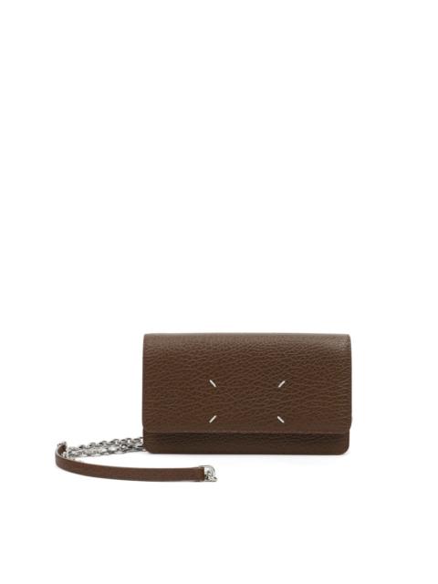 leather chain wallet