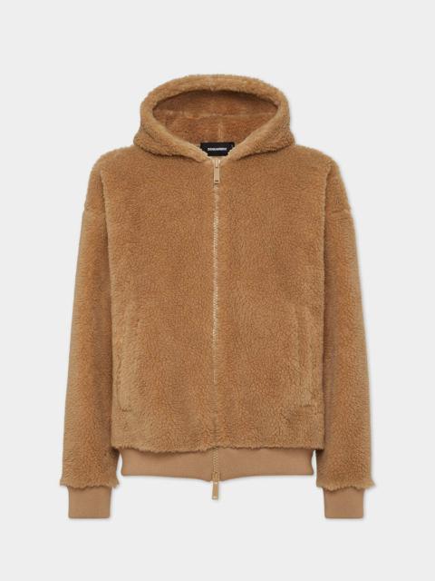 ICON NEW GENERATION RELAX FIT TEDDY ZIP SWEATSHIRT