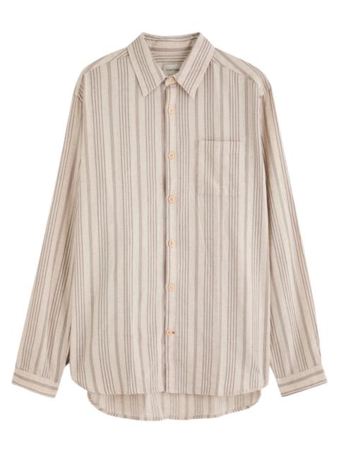 Oliver Spencer New York Special Striped Cotton-blend Shirt