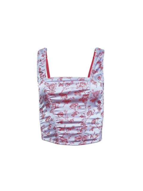 Rose Jacquard Corset Top