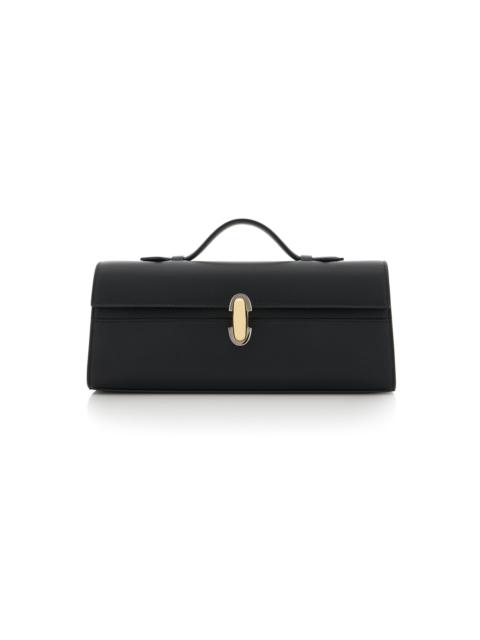 The Slim Symmetry Leather Pochette black