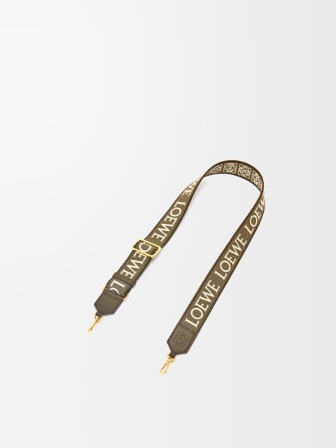 Anagram strap in jacquard and calfskin