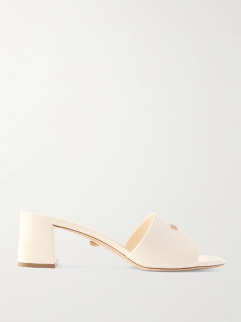 Embellished Leather Mules