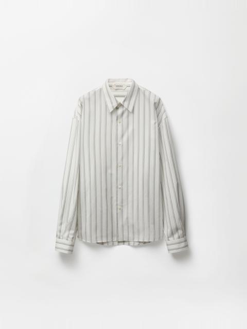 Striped Cotton-Poplin Loose Shirt