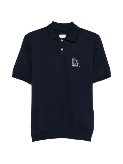 logo-appliqué polo shirt