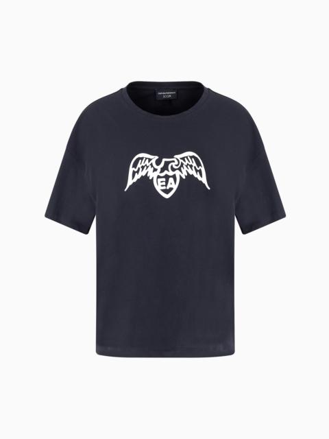 Pima T-shirt with eagle logo