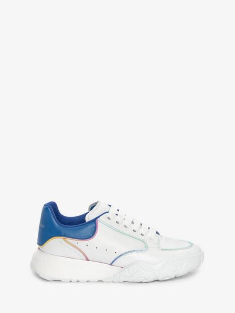 Court Trainer in White/blue