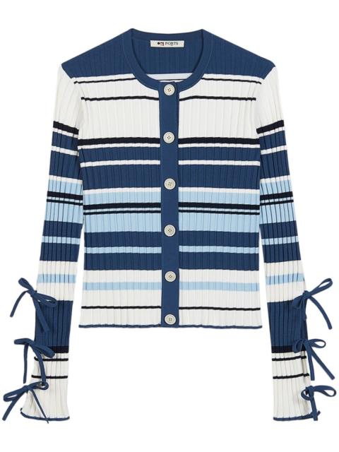 striped cardigan